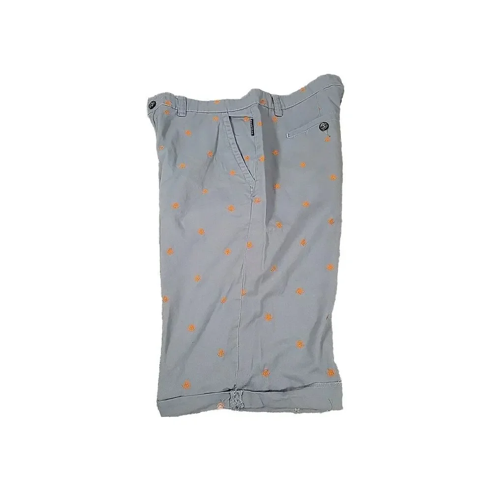 Y2K Ecko Unltd  Shorts Mens 36 Gray Baggy All Over Pattern Skulls Size‎ 36